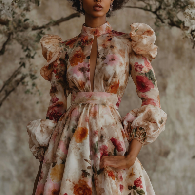 Floral inspired dress