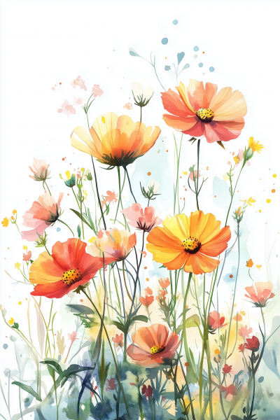 Colorful Floral Illustration