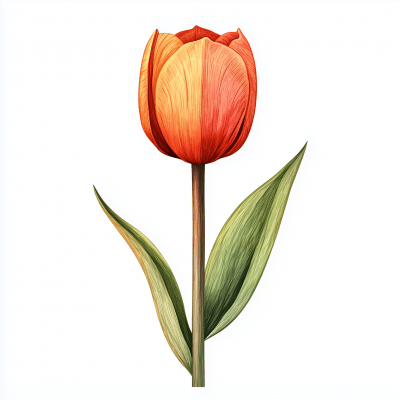 Wooden Tulip Bud