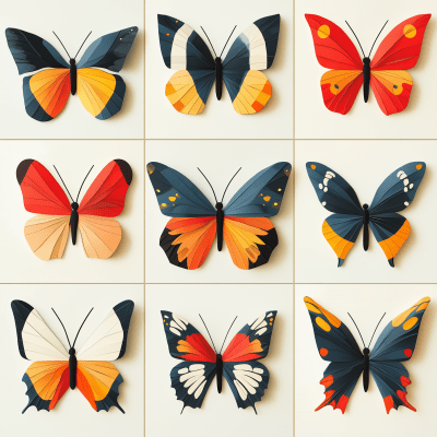 Geometric Butterflies