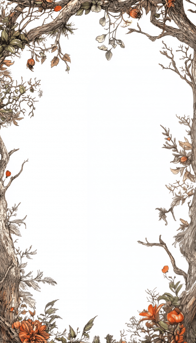 Forest Themed Menu Border