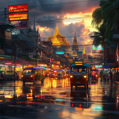 Twilight in Bangkok