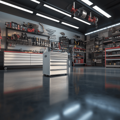 Realistic Mechanics Garage Interior