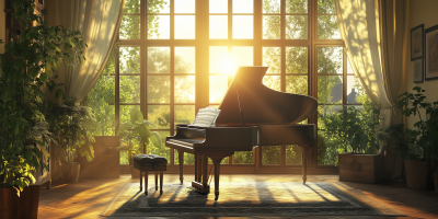 Sunset at the Piano