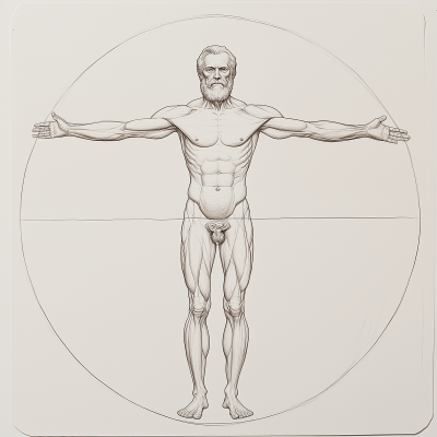 Vitruvian Modern Man