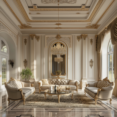 Neoclassical Living Room