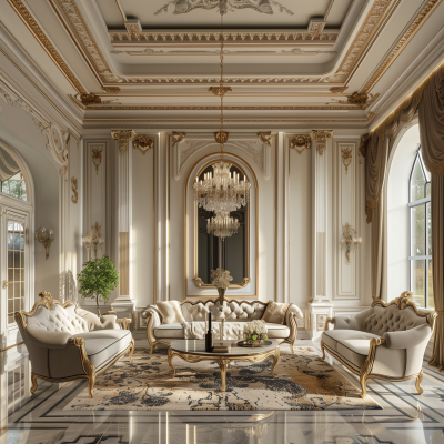 Neoclassical Living Room