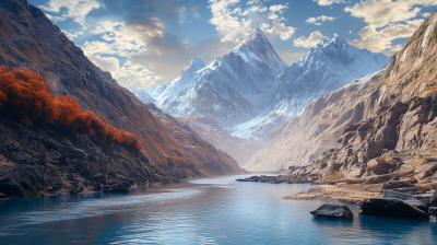 Saraswati River Landscape