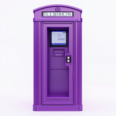 Purple Phone Booth