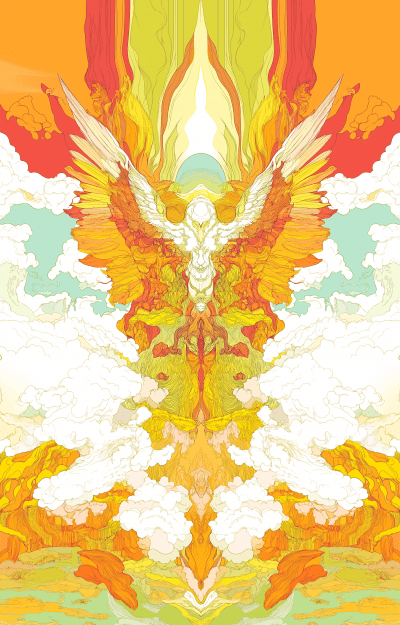 Winged Goddess Ascending