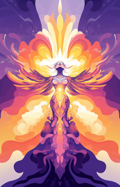 Winged Goddess Ascending