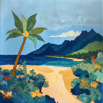 Hawaiian Beach Scene