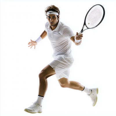 Chilean Tennis Player in Motion