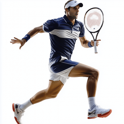 Tennis Player in Motion