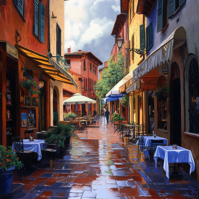 Tuscany Street Scene