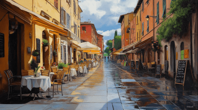 Tuscany Street Scene