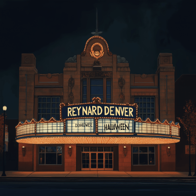 Theater Marquee at Night