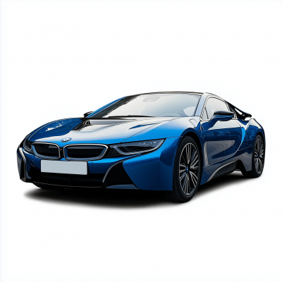 Sleek Blue BMW i8