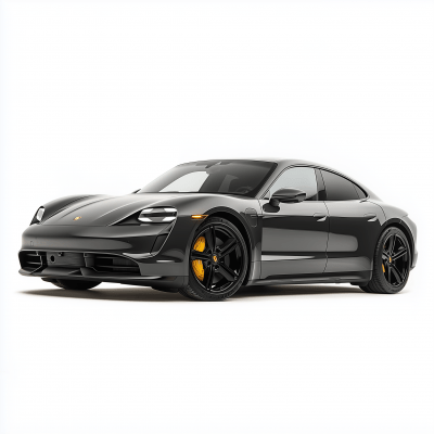 Gray Porsche Taycan Turbo S