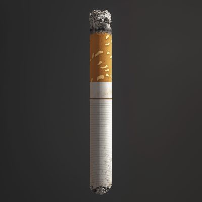 3D PBR Texture of Cigarette