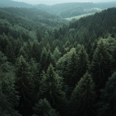 Vast European Forest Landscape