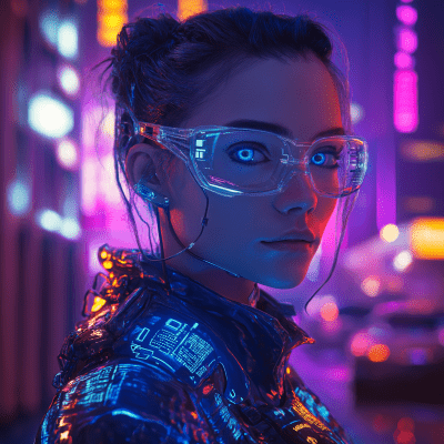 Futuristic Cyber Woman