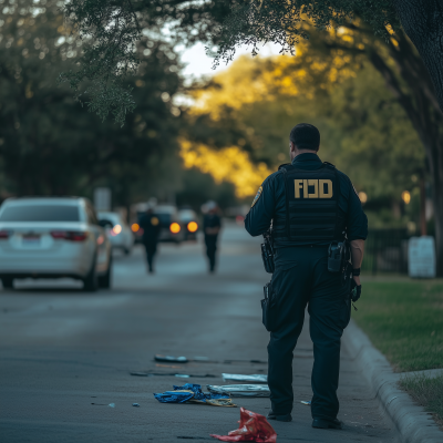 FBI Agent at Crime Scene