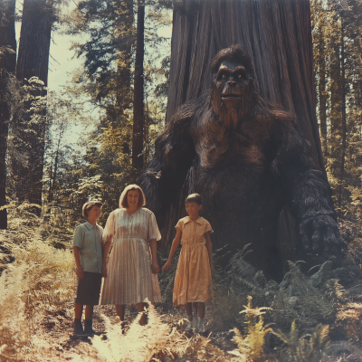 Vintage Family Vacation Photo