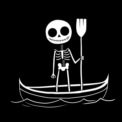 Skeleton in Hell Gondola Logo