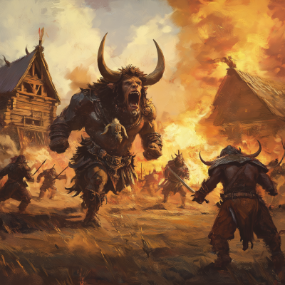 Minotaur Assault on Farmstead