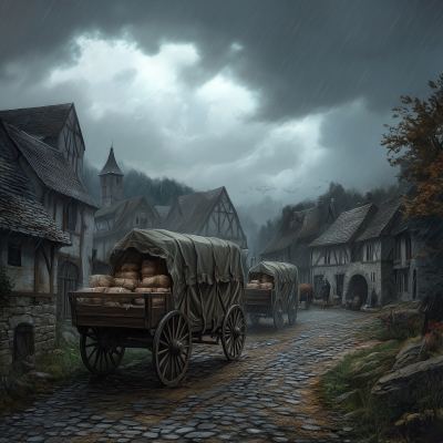 Medieval Supply Wagons