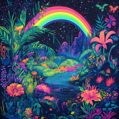 Psychedelic Blacklight Art