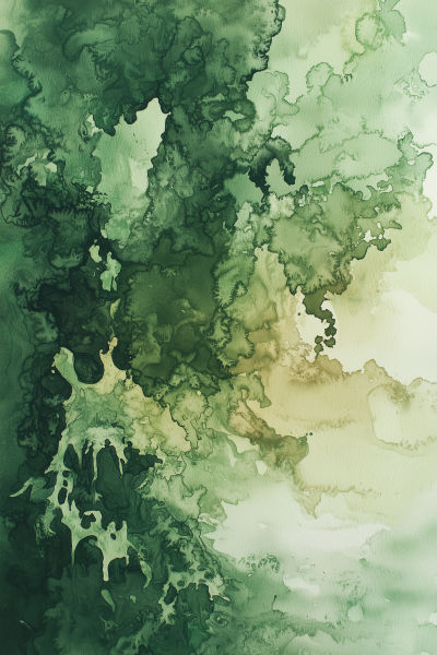 Green Abstract Watercolor