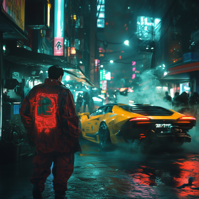 Cyberpunk Street Scene