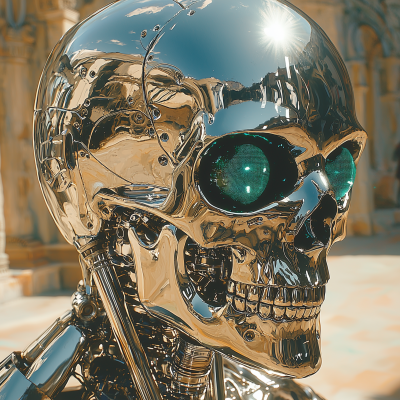 Cybernetic Skull Portrait