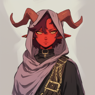 Fantasy Tiefling Cleric