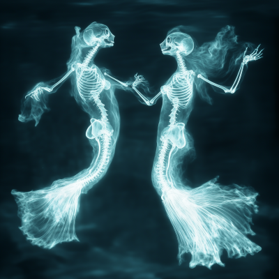 Dancing Skeletal Mermaids