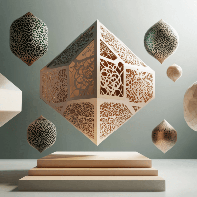 Floating Geometric Shape