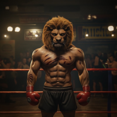 Dangerous Lion Boxer