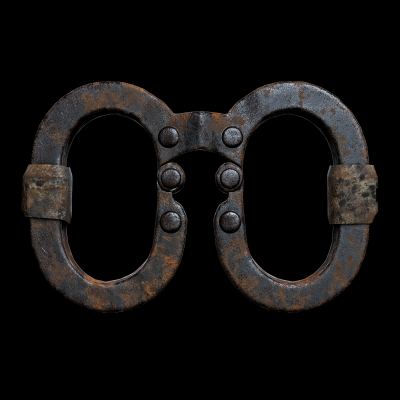 Rusty Iron Handcuffs