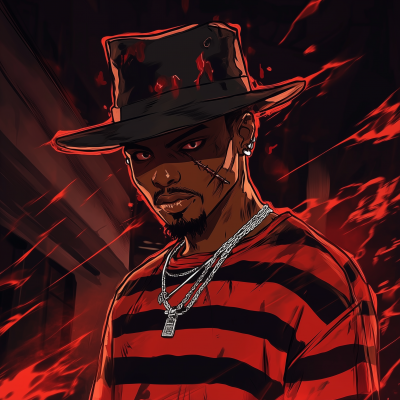 Freddy Kruger Anime Art