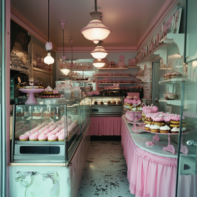 Cozy Cupcake Bakery Interior