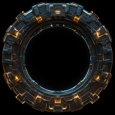 Futuristic Circular Portal Frame Design