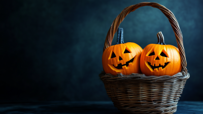 Halloween Pumpkin Basket