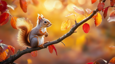 Squirrel in Autumn