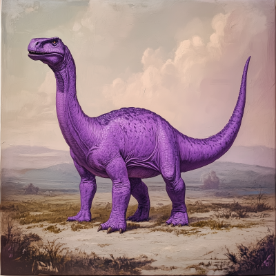 Nigersaurus in Purple