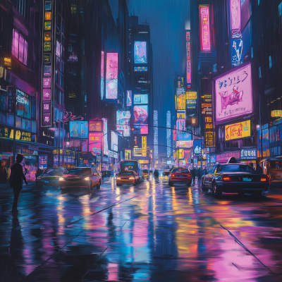 Vibrant Night Cityscape