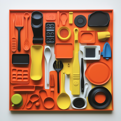 Creative Cooking Utensil Wall Art