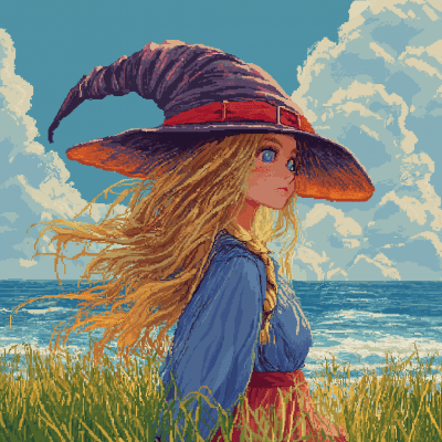 Strawberry Witch by the Ocean