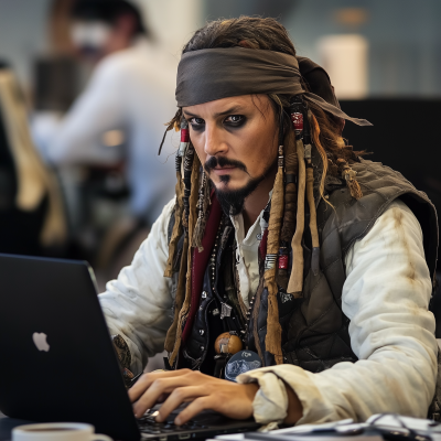 Captain Jack Sparrow in Office